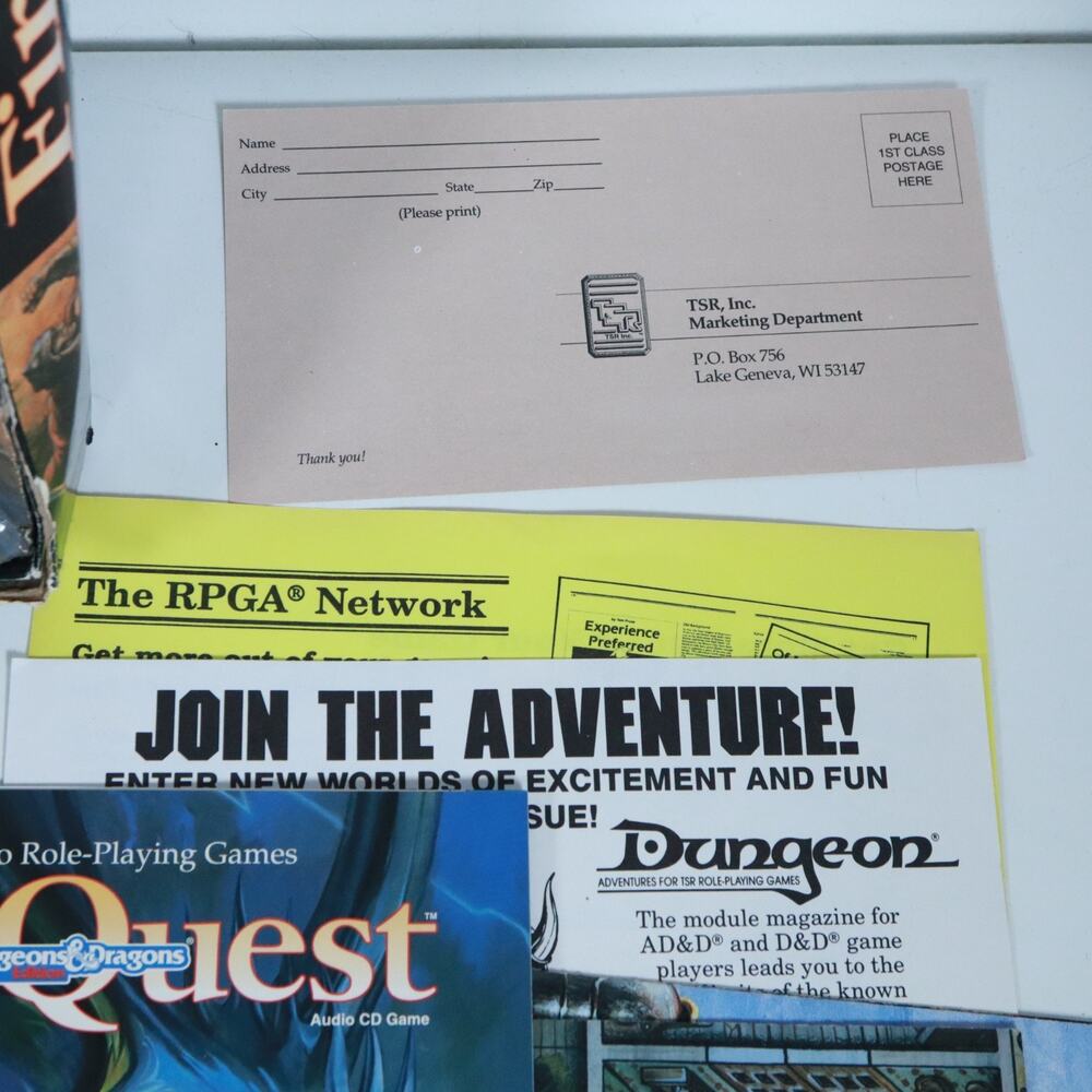 Advanced Dungeons & Dragons First Quest 1105 2nd Edition - Missing CD - Picture 9 of 15